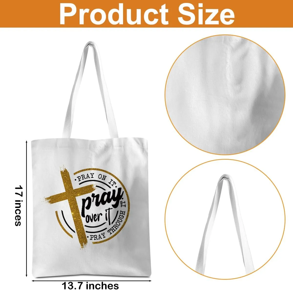 HOWDOUDO Christian Gifts for Women Tote Bag, Religious Gifts for Women Beach Bag Shopping Bags, Faith Based Gift