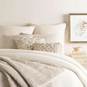Hoyt Alabaster Coverlet, King Size, Ivory Solid Pattern