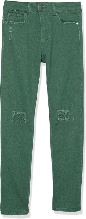 HUDSON Girls' Straight Leg Stretch Denim Jean