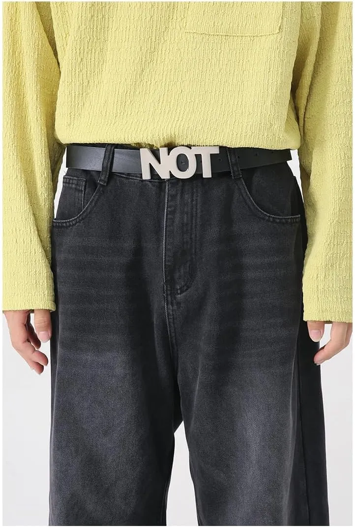 HUNGSON Mens Baggy Jeans for Men Women Y2k Skater Vintage Plain Pants Casual Wide Leg Jeans Loose Fit Denim Jeans