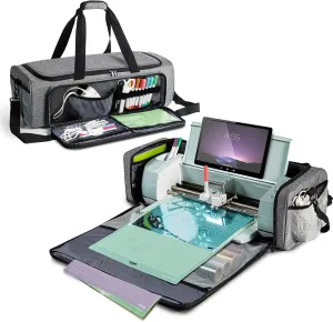 IMAGINING Carrying Case Bag for Cricut Maker 4, Maker 3, Explore 4, Explore 3, Explore Air 2, Large Opening Storage for Cricut Accessories and Suppliers