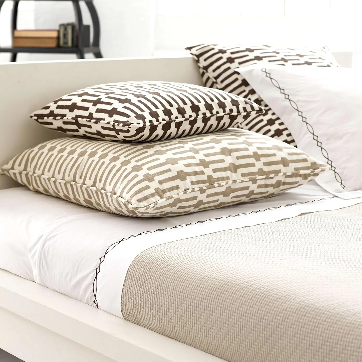 Interlaken Sand Matelasse Coverlet, King Size, Neutral Solid Pattern