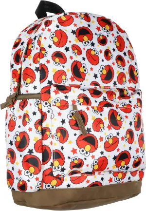 INTIMO Sesame Street Elmo Backpack – Kids School Bookbag with Laptop Sleeve, Padded Straps & Side Water Bottle Pockets