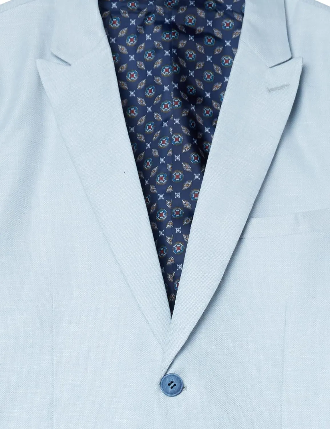 Isaac Mizrahi Slim Fit Boy's Chambray Linen Blend Suit
