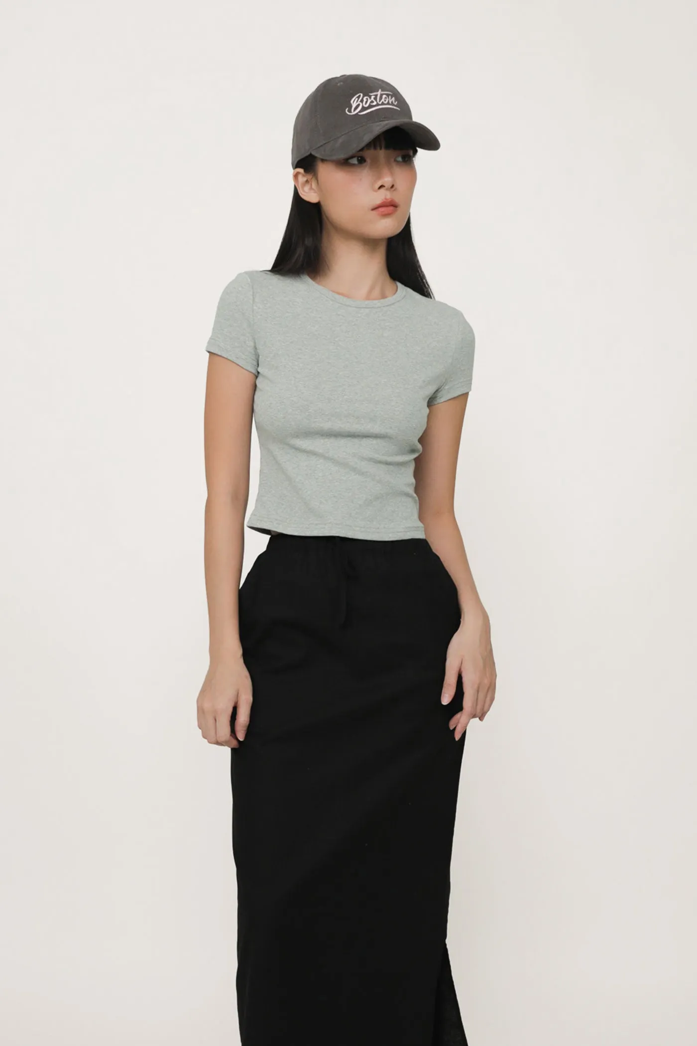 Jaden Linen Drawstring Maxi Skirt