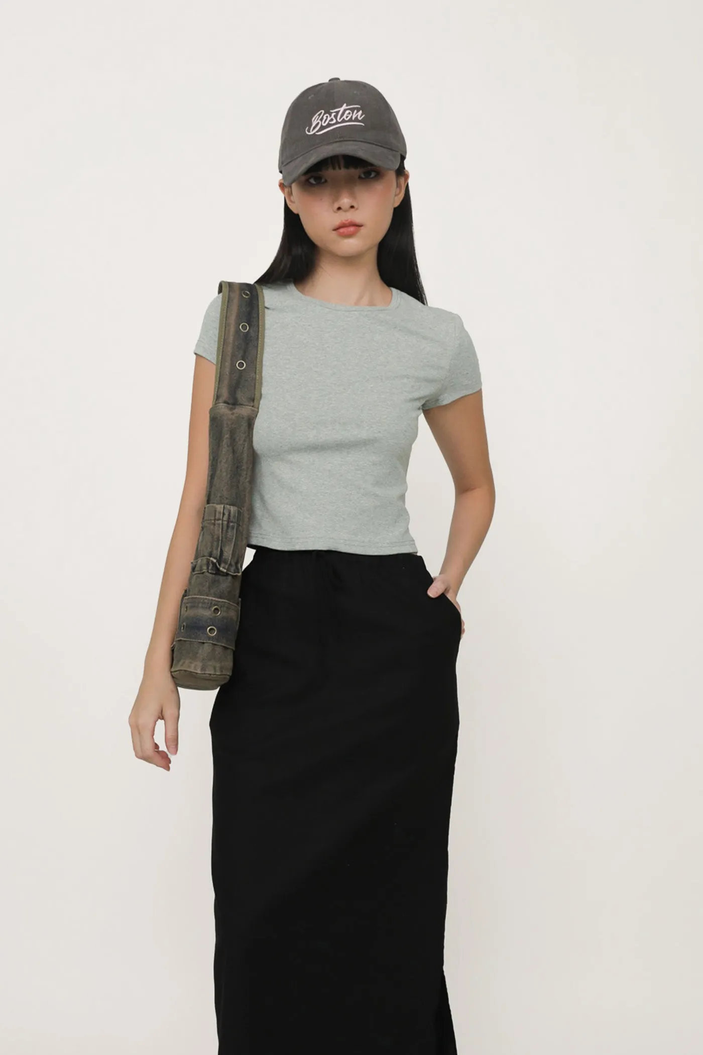 Jaden Linen Drawstring Maxi Skirt
