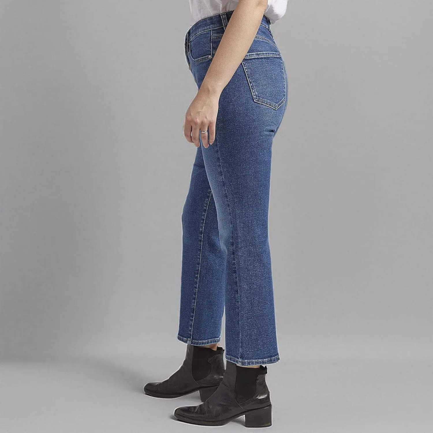 JAG Women's Phoebe High Rise Cropped Bootcut Jeans