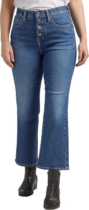 JAG Women's Phoebe High Rise Cropped Bootcut Jeans