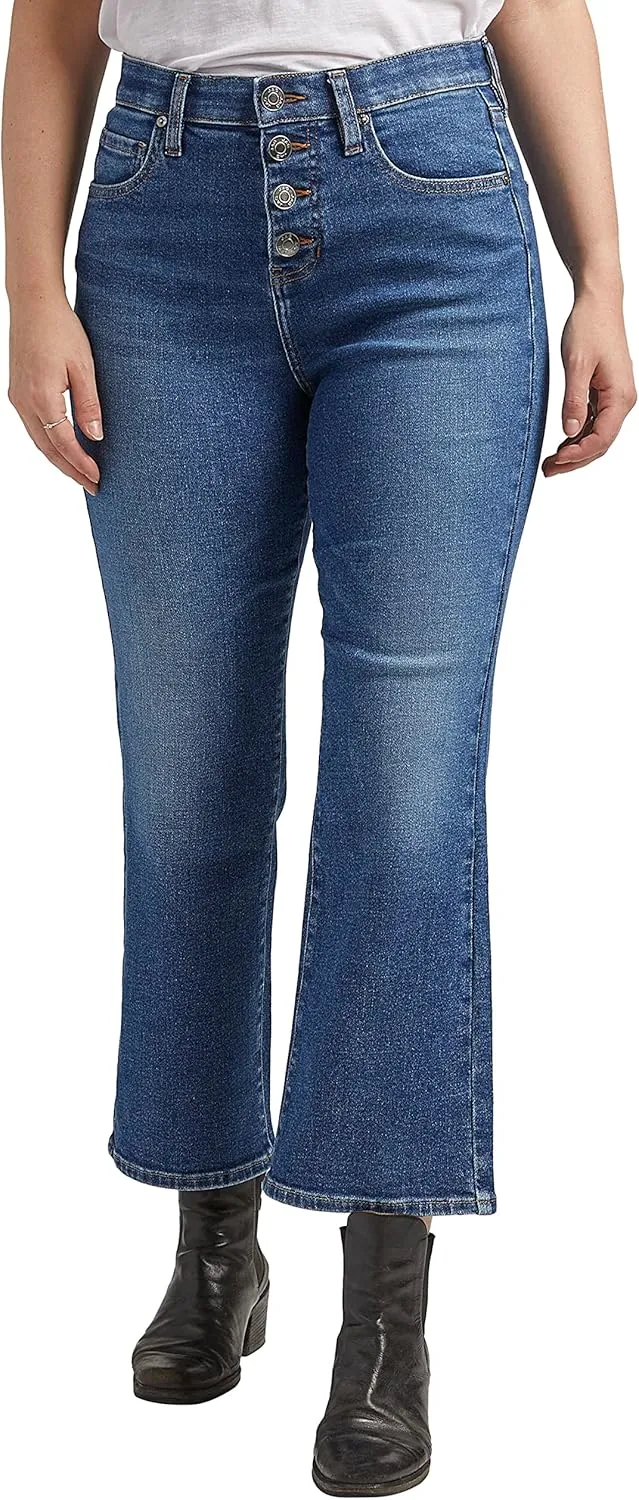 JAG Women's Phoebe High Rise Cropped Bootcut Jeans