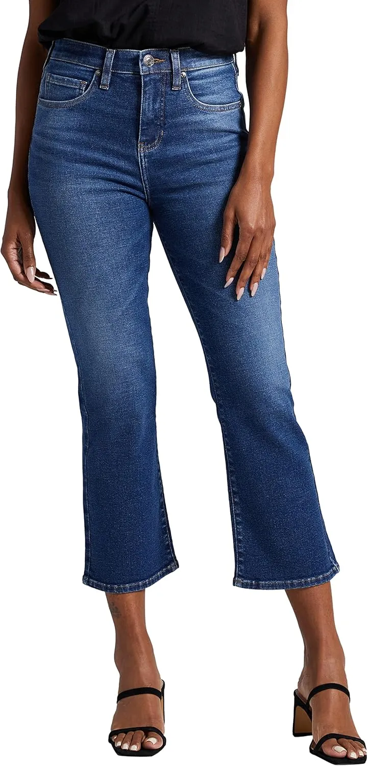 JAG Women's Phoebe High Rise Cropped Bootcut Jeans