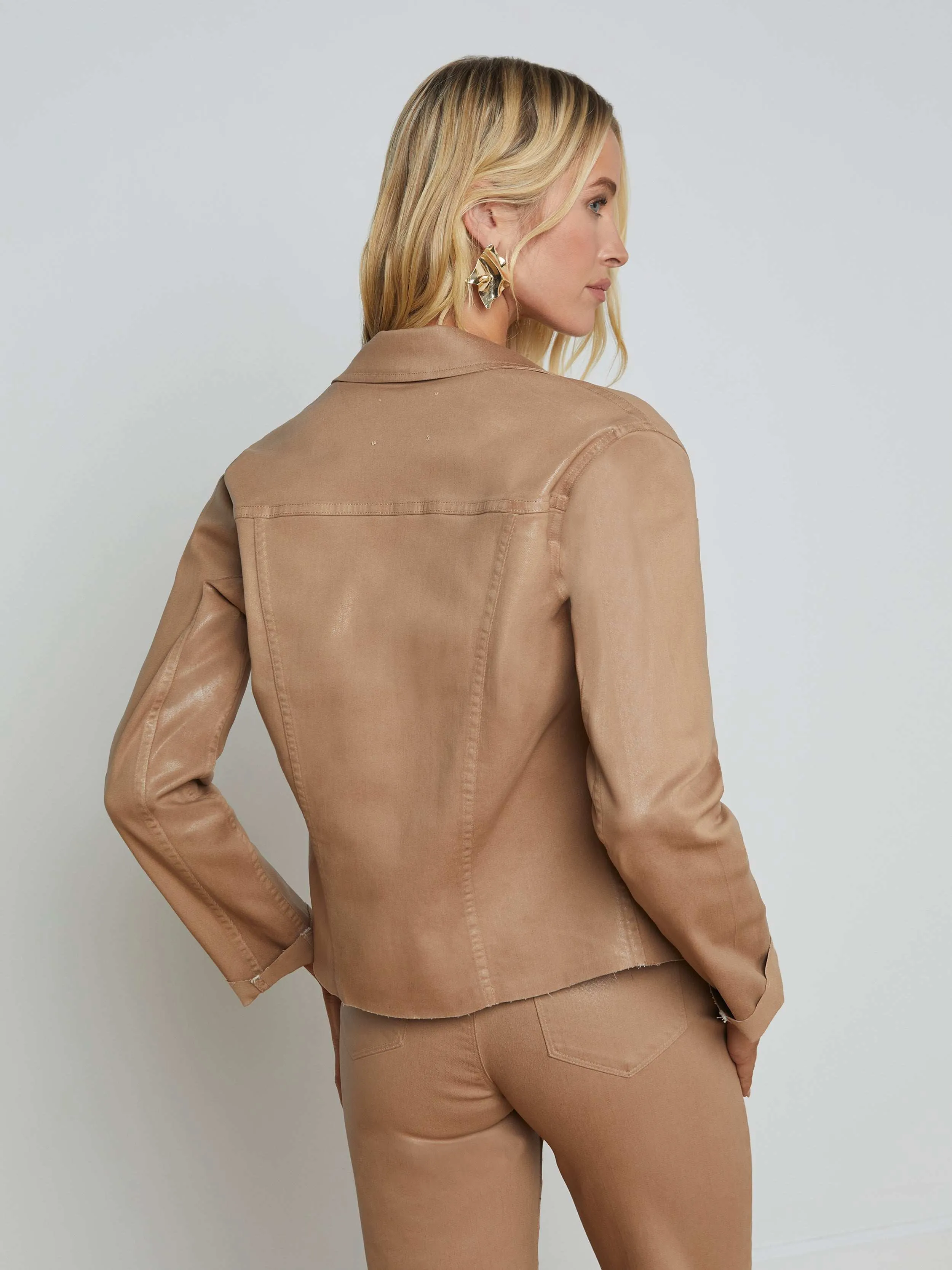 Janelle Coated Denim Jacket
