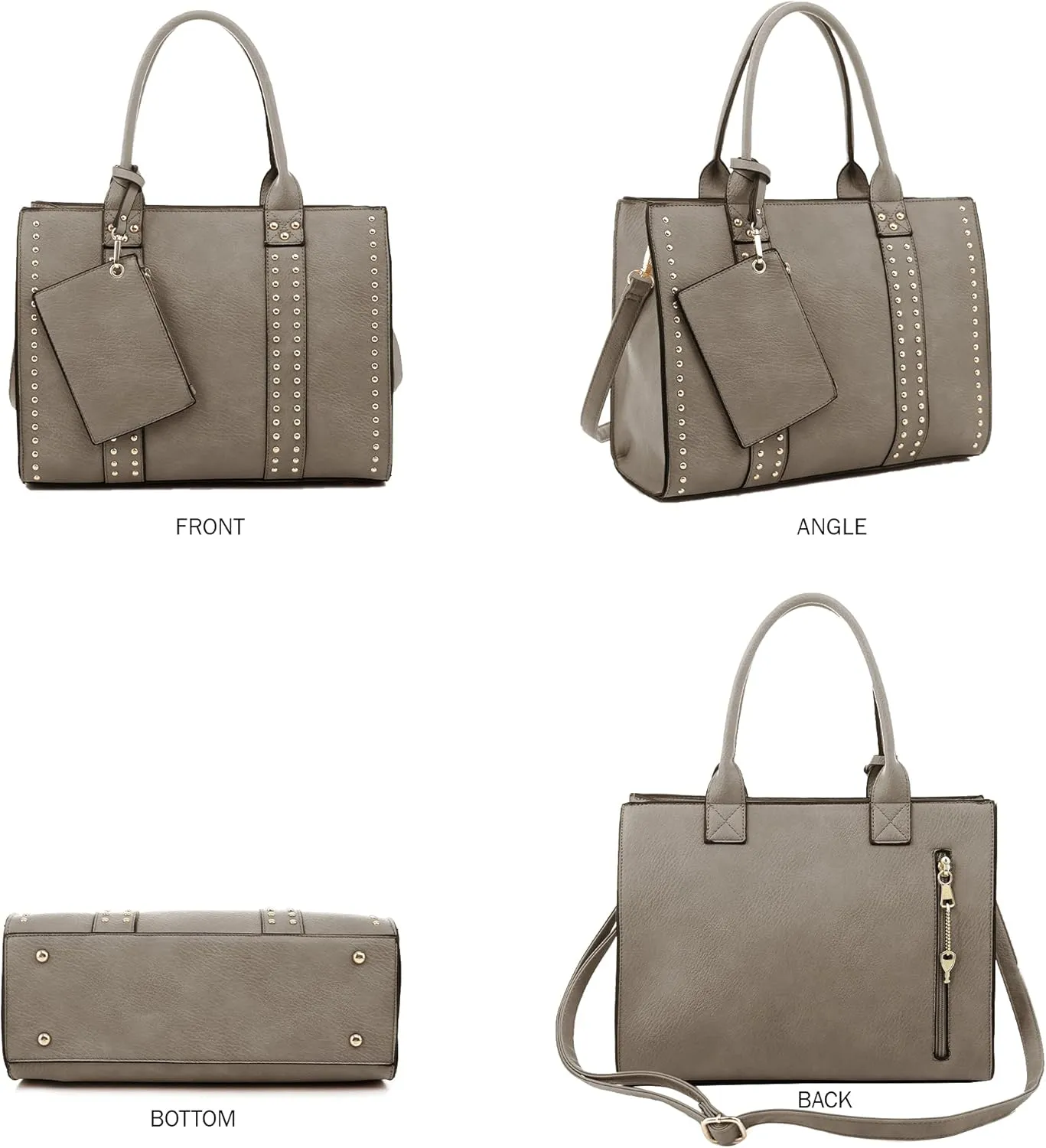 JESSIE & JAMES Concealed Carry Satchel Purse, Top Handle CCW Handbag with Shoulder Strap