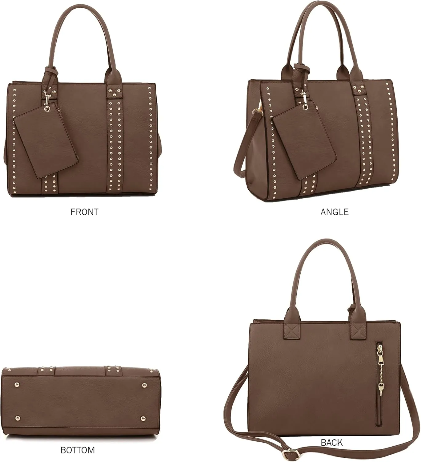 JESSIE & JAMES Concealed Carry Satchel Purse, Top Handle CCW Handbag with Shoulder Strap