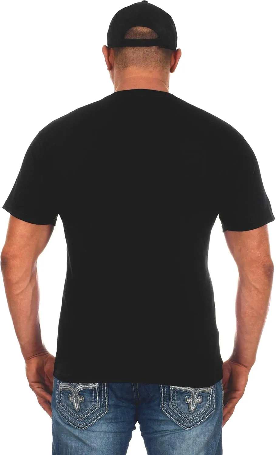 JH DESIGN GROUP Mens Chevy Corvette T-Shirt C6 Series Logo Black Crew Neck Shirt