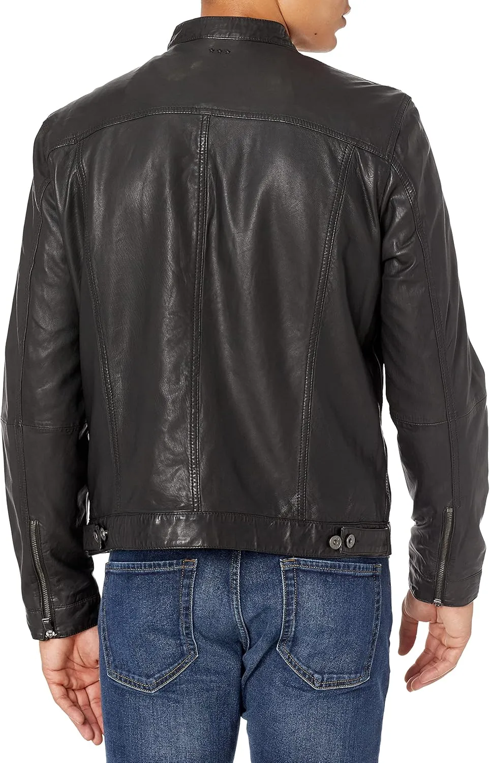 John Varvatos Men's Brando Leather Jacket