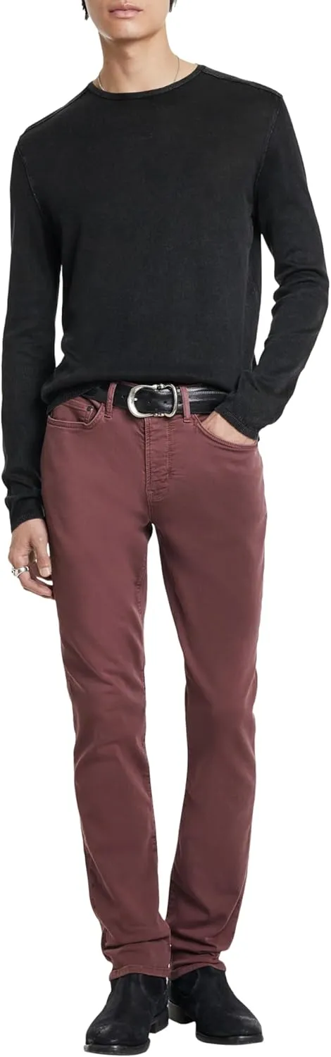 John Varvatos Men's Slim Fit Winter Garment Dyed Denim