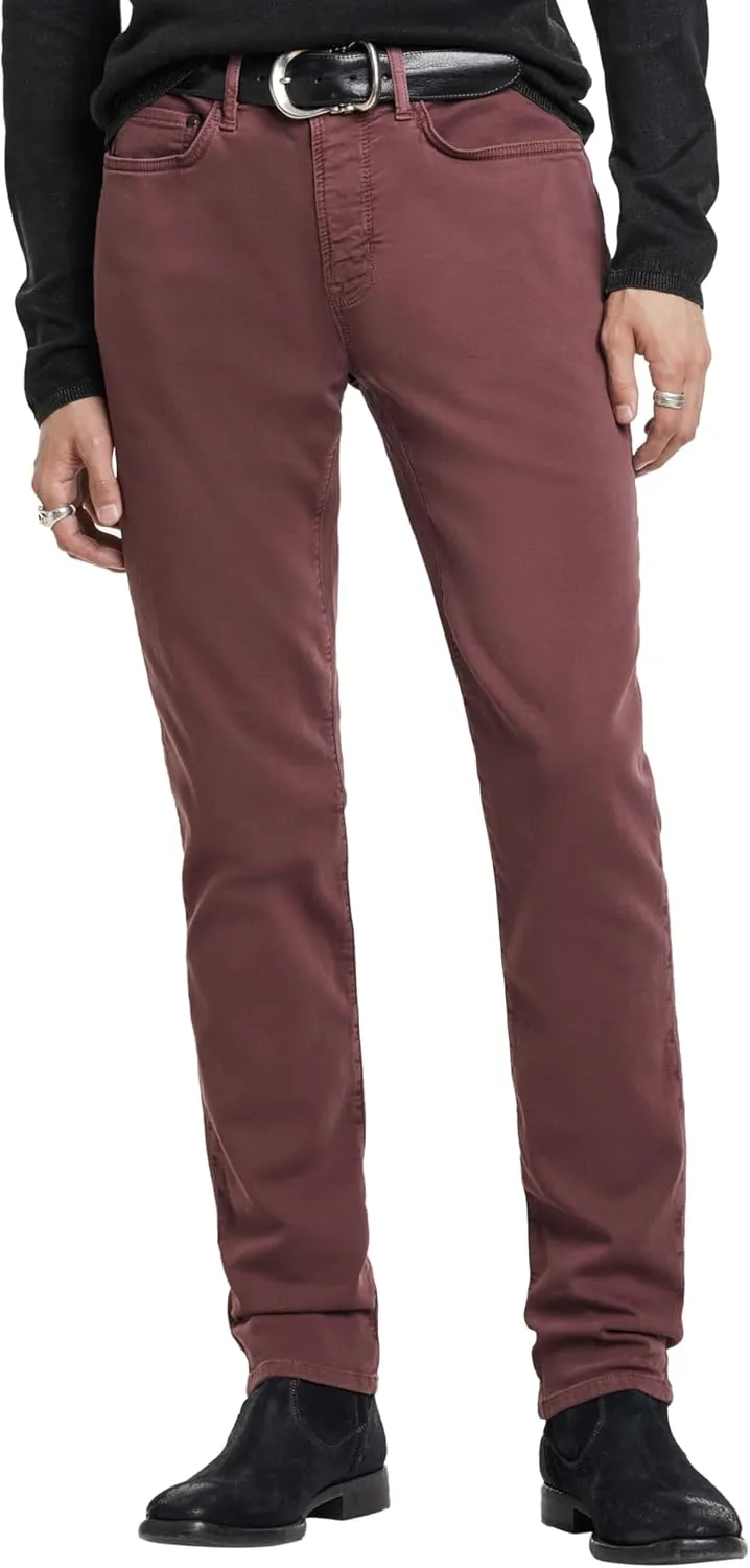 John Varvatos Men's Slim Fit Winter Garment Dyed Denim