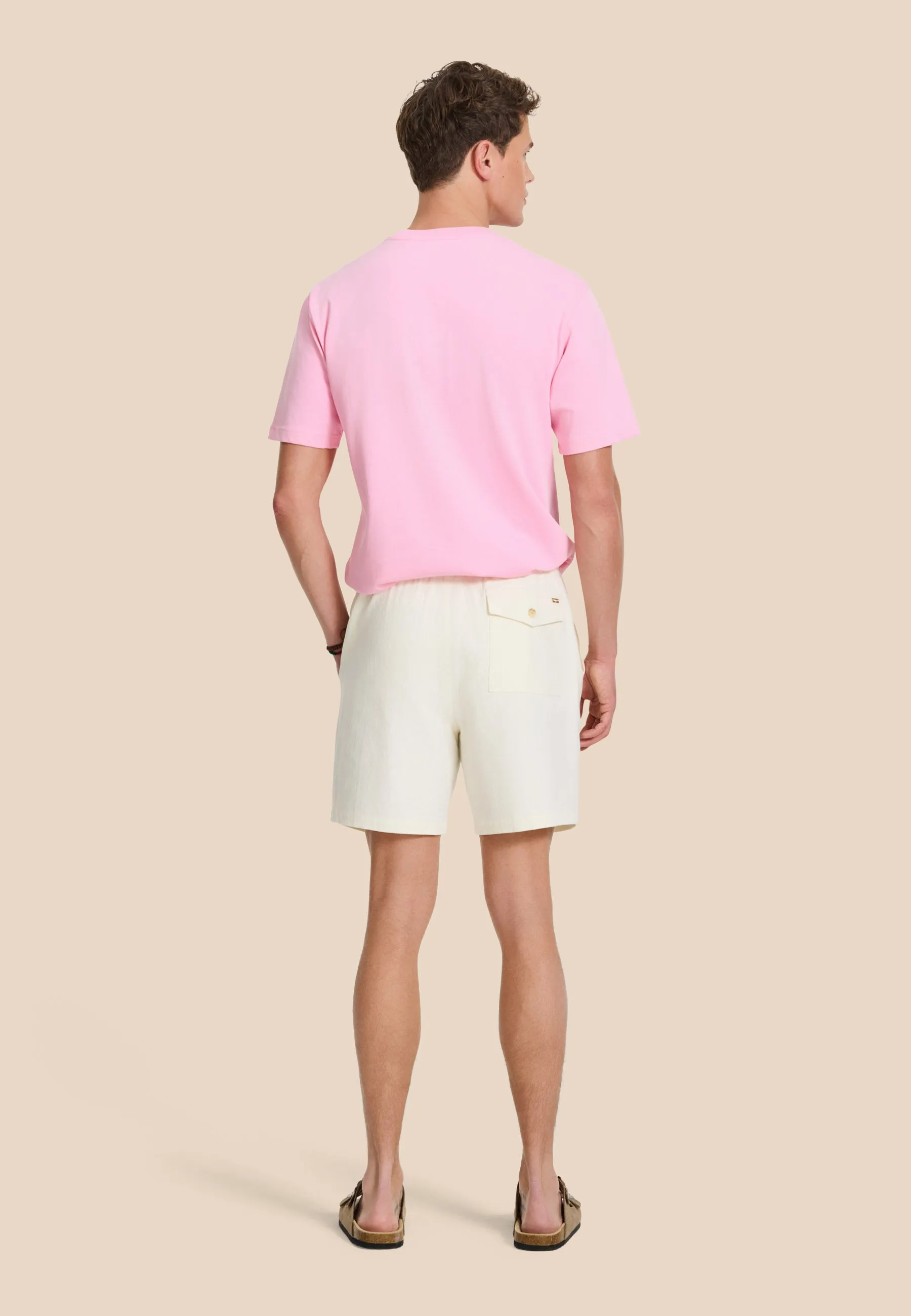 JOSH shorts crepe structure | white