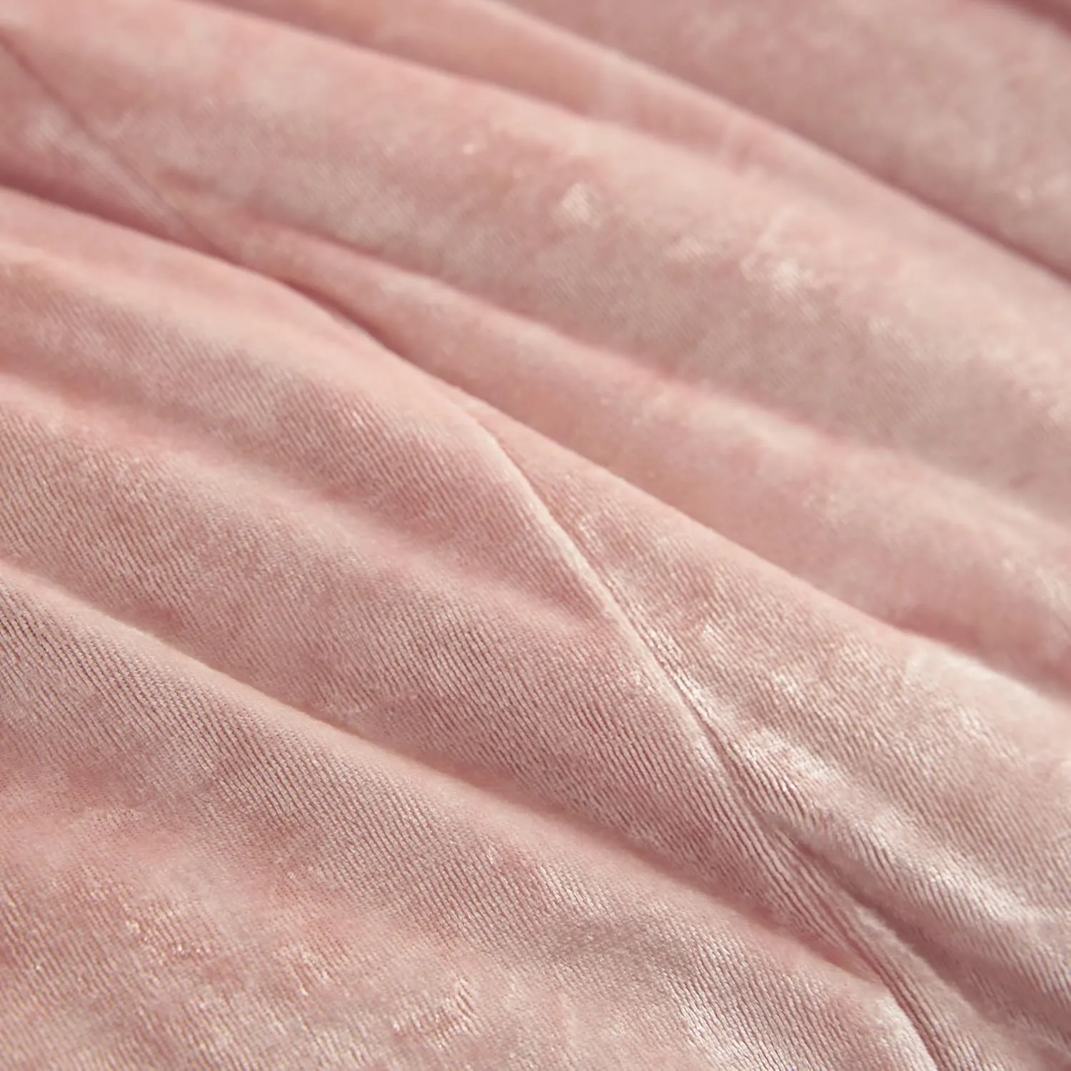 Juicy Couture Crushed Velvet Queen Comforter and Sham Set, 3-Piece Queen Bedding Set - (1) 90"x90" Comforter and (2) 20"x26" Sham - Pink