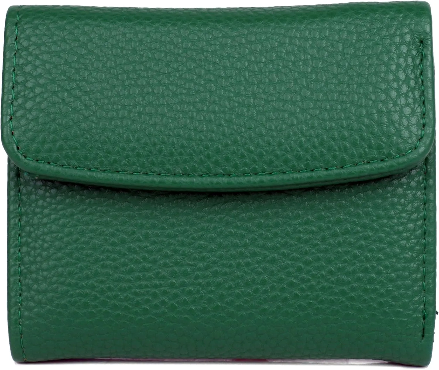 Julia Buxton Solid Pebble Vegan Leather Mini Trifold