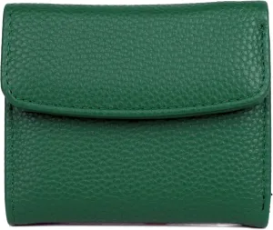 Julia Buxton Solid Pebble Vegan Leather Mini Trifold