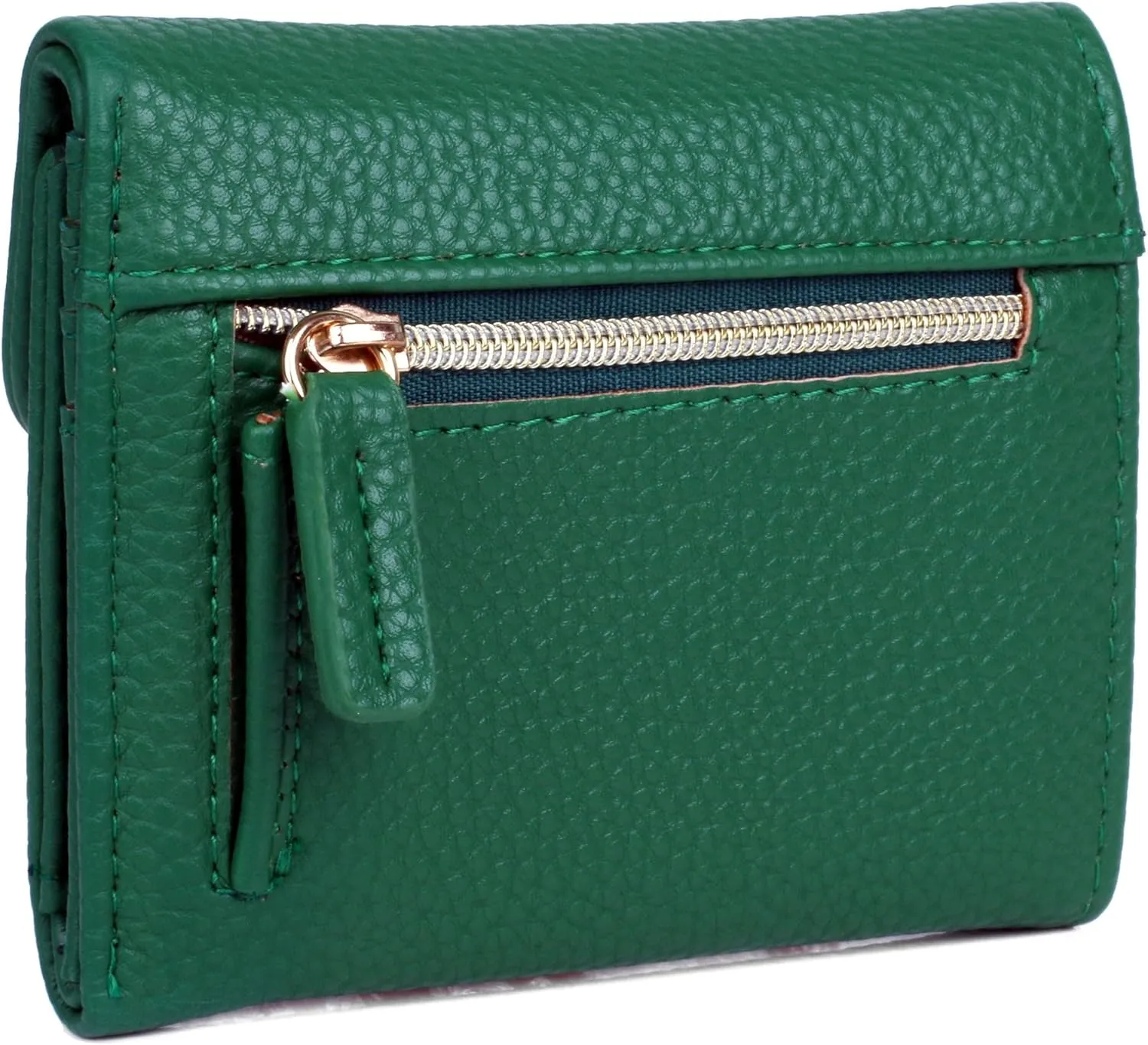 Julia Buxton Solid Pebble Vegan Leather Mini Trifold