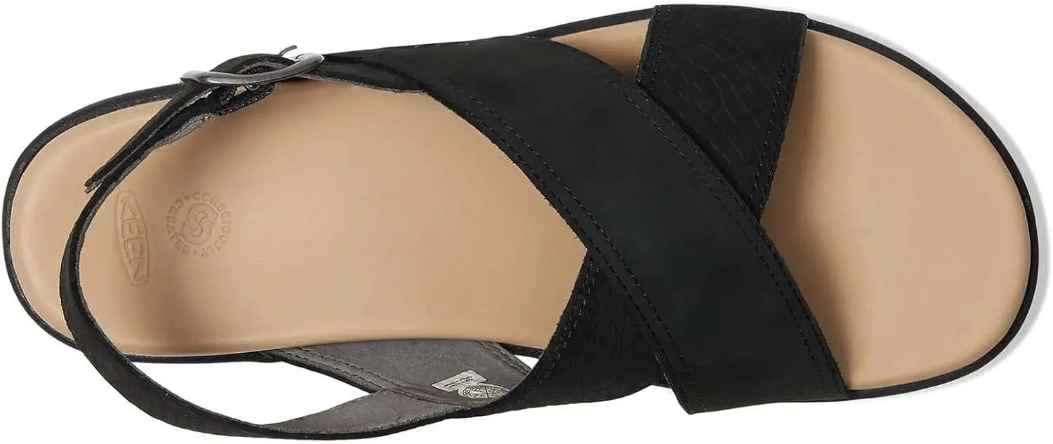 KEEN Womens Elle Luxe Cross Strap Cute Comfortable Leather
