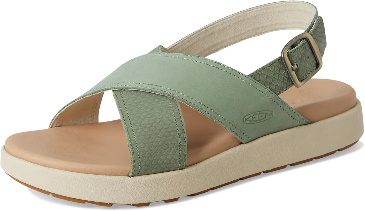 KEEN Womens Elle Luxe Cross Strap Cute Comfortable Leather