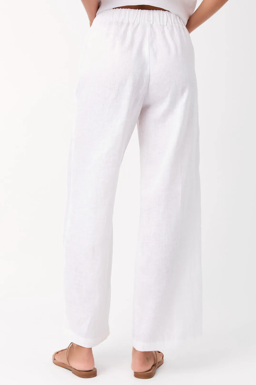Kelly Linen Pant (White)
