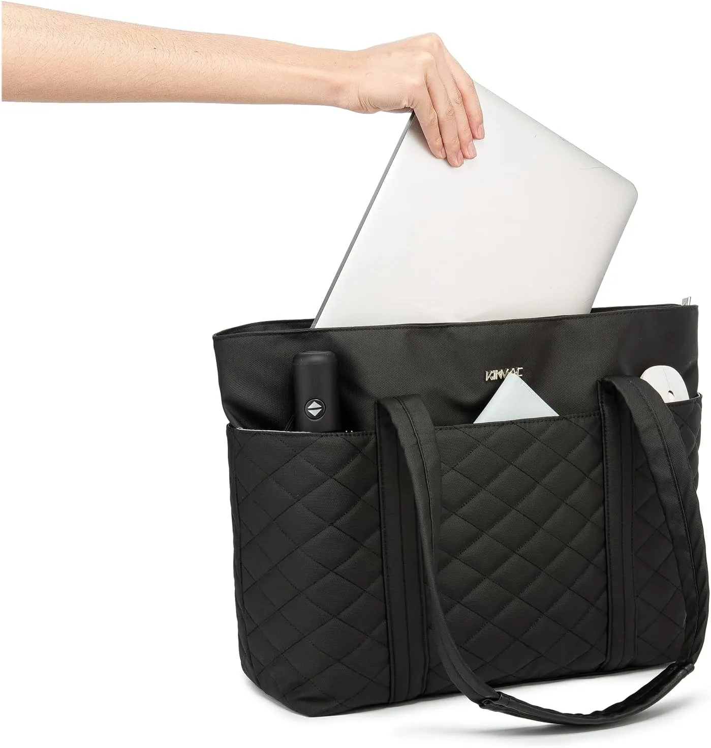 Kinmac Women's Laptop Tote Bag Top Handle Handbag Work Bag for Laptop Computer Up to 15.6 inch