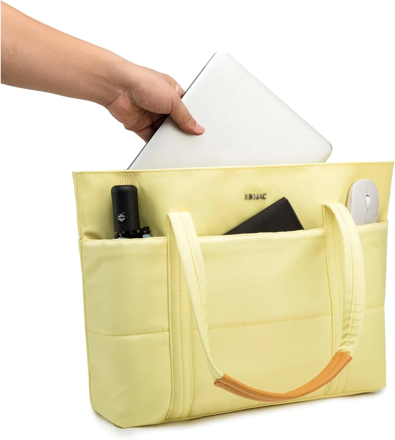 Kinmac Women's Laptop Tote Bag Top Handle Handbag Work Bag for Laptop Computer Up to 15.6 inch