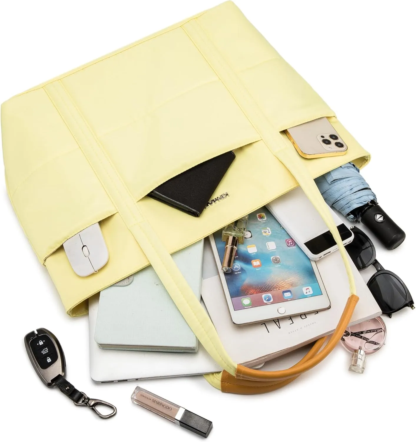 Kinmac Women's Laptop Tote Bag Top Handle Handbag Work Bag for Laptop Computer Up to 15.6 inch