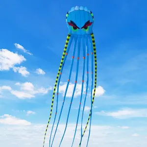 Kites for Adults Giant Octopus Kite 26ft for Outdoor Fun Large 3D Kite with Reel for Beach, Park, and Family Gatherings - Durable Design Easy to Fly