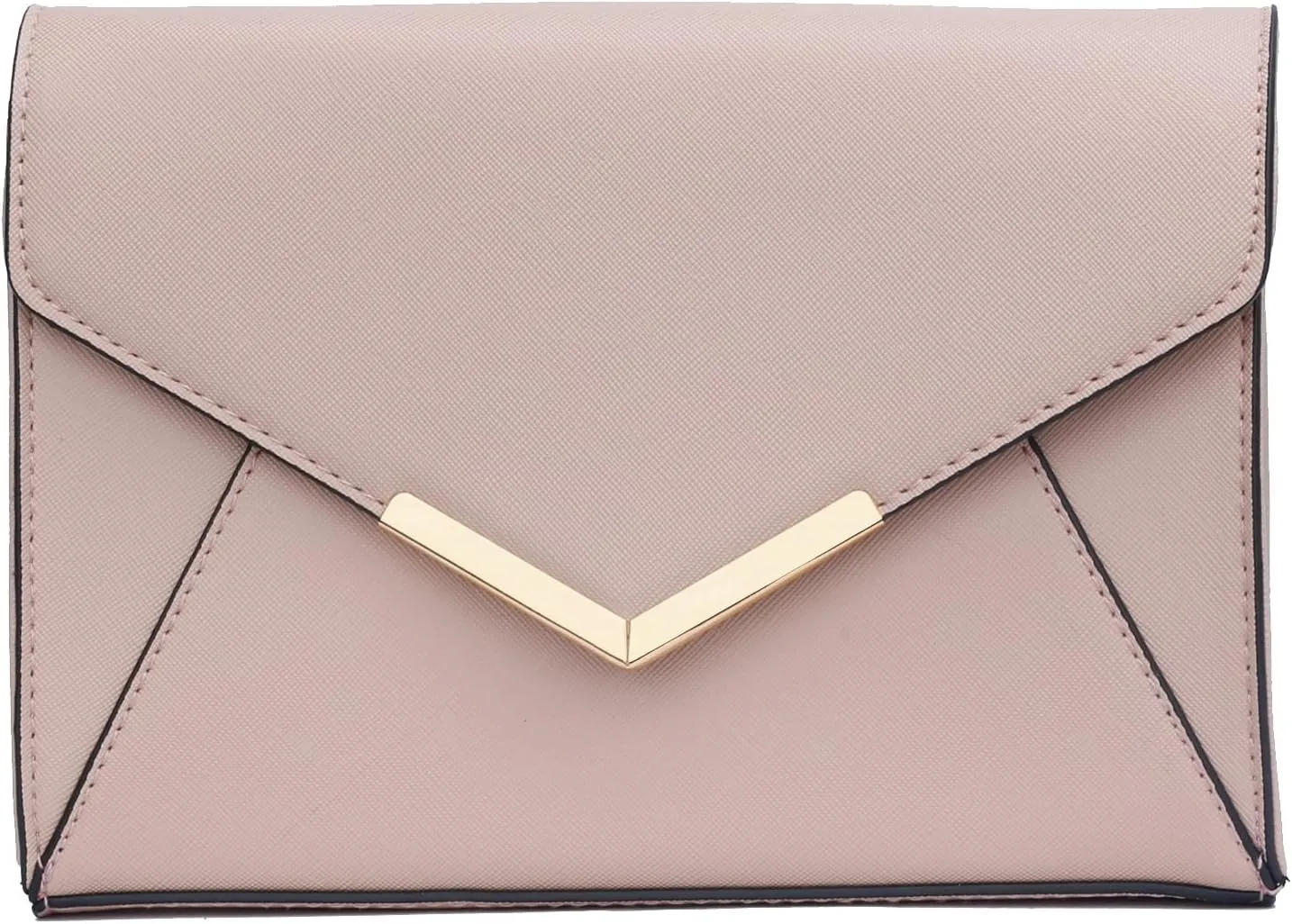 KKXIU Women Elegant Faux Leather Evening Envelope Clutch Purse Foldover Bags for Party Wedding Prom