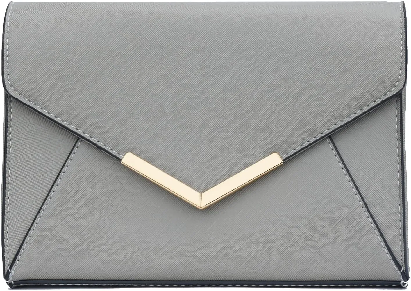 KKXIU Women Elegant Faux Leather Evening Envelope Clutch Purse Foldover Bags for Party Wedding Prom