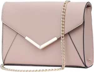 KKXIU Women Elegant Faux Leather Evening Envelope Clutch Purse Foldover Bags for Party Wedding Prom