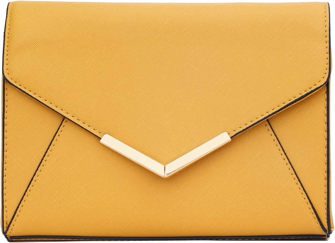 KKXIU Women Elegant Faux Leather Evening Envelope Clutch Purse Foldover Bags for Party Wedding Prom