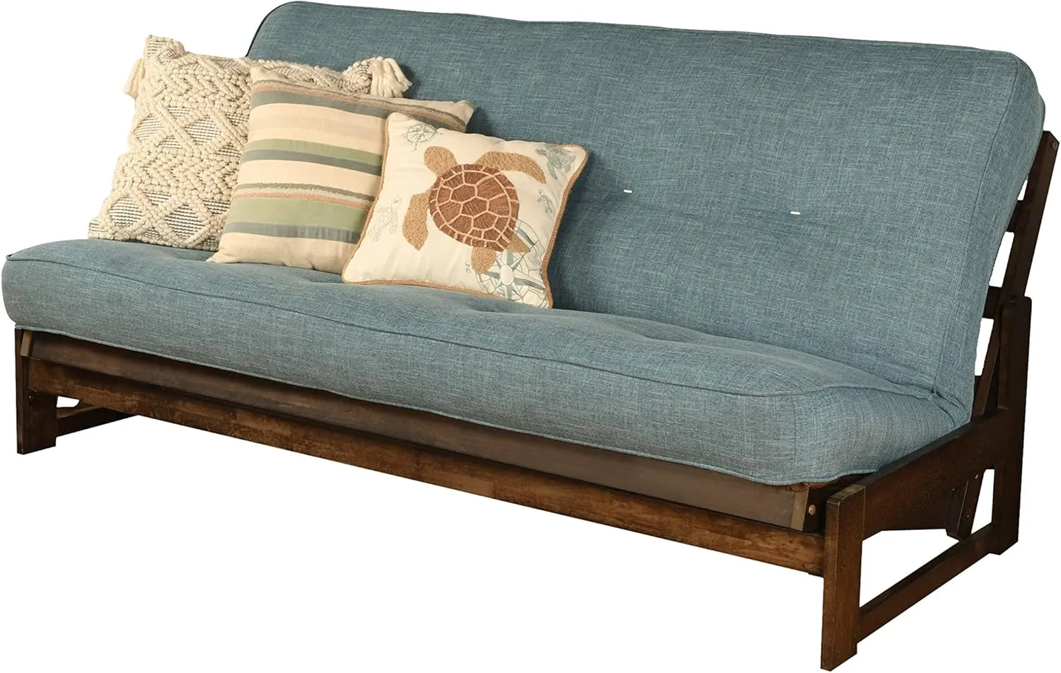 Kodiak Aspen Full-Size Futon Mattress, Blue Linen