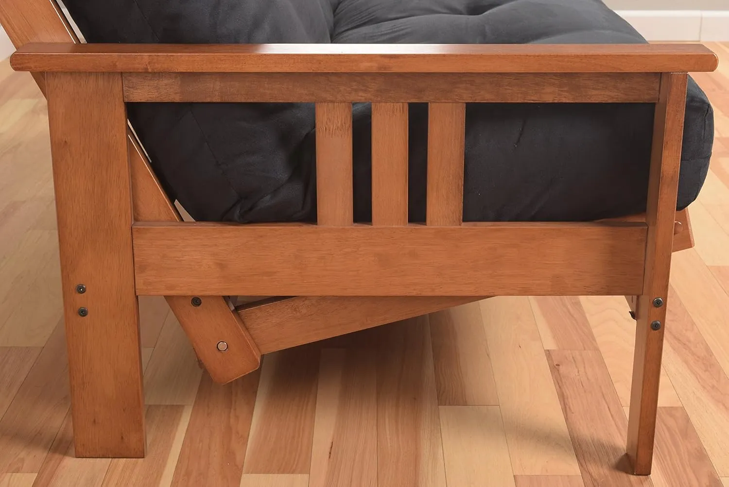Kodiak Furniture Monterey Futon Set, No Drawers, with Barbados Base and Linen Cocoa Mattress