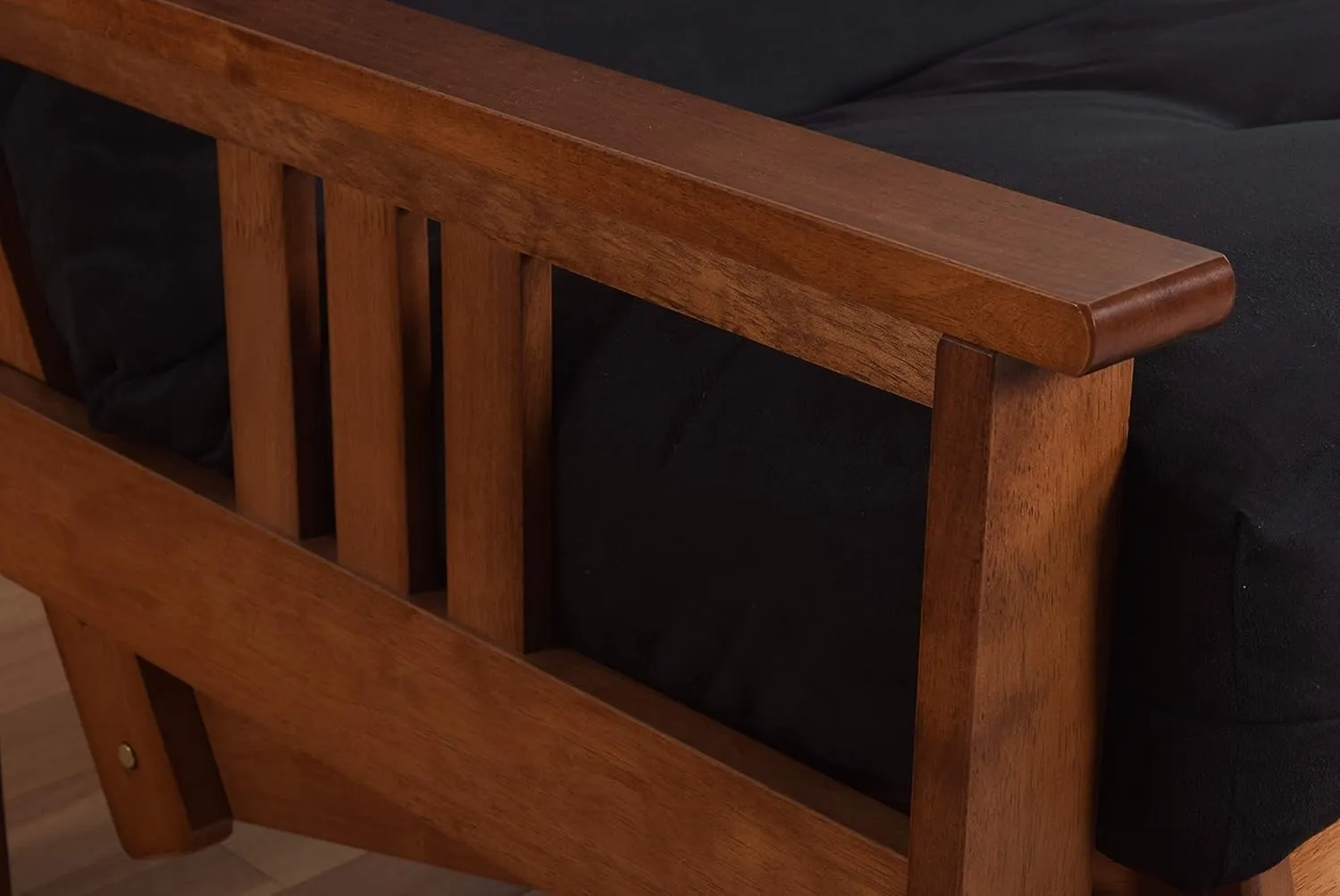 Kodiak Furniture Monterey Futon Set, No Drawers, with Barbados Base and Linen Cocoa Mattress
