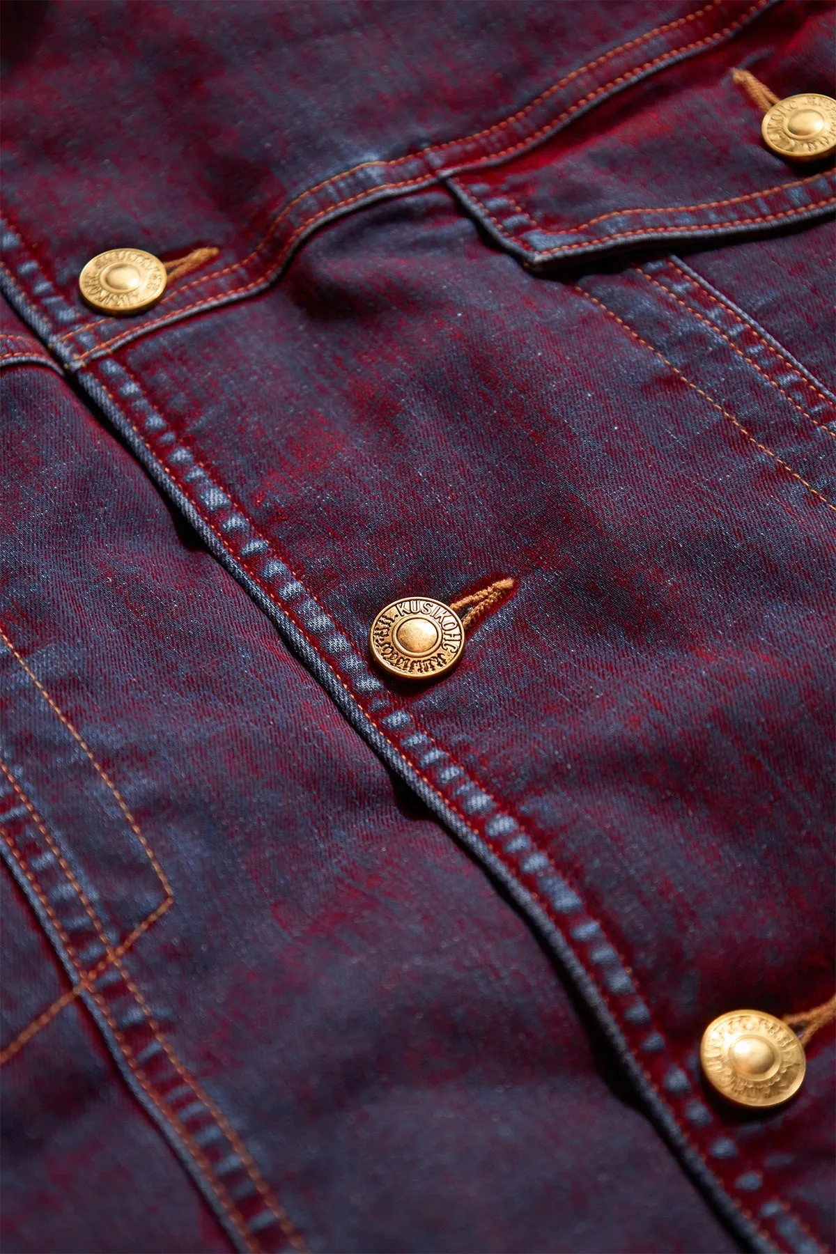 Kusikohc Padded Multi Rivet Denim Jacket