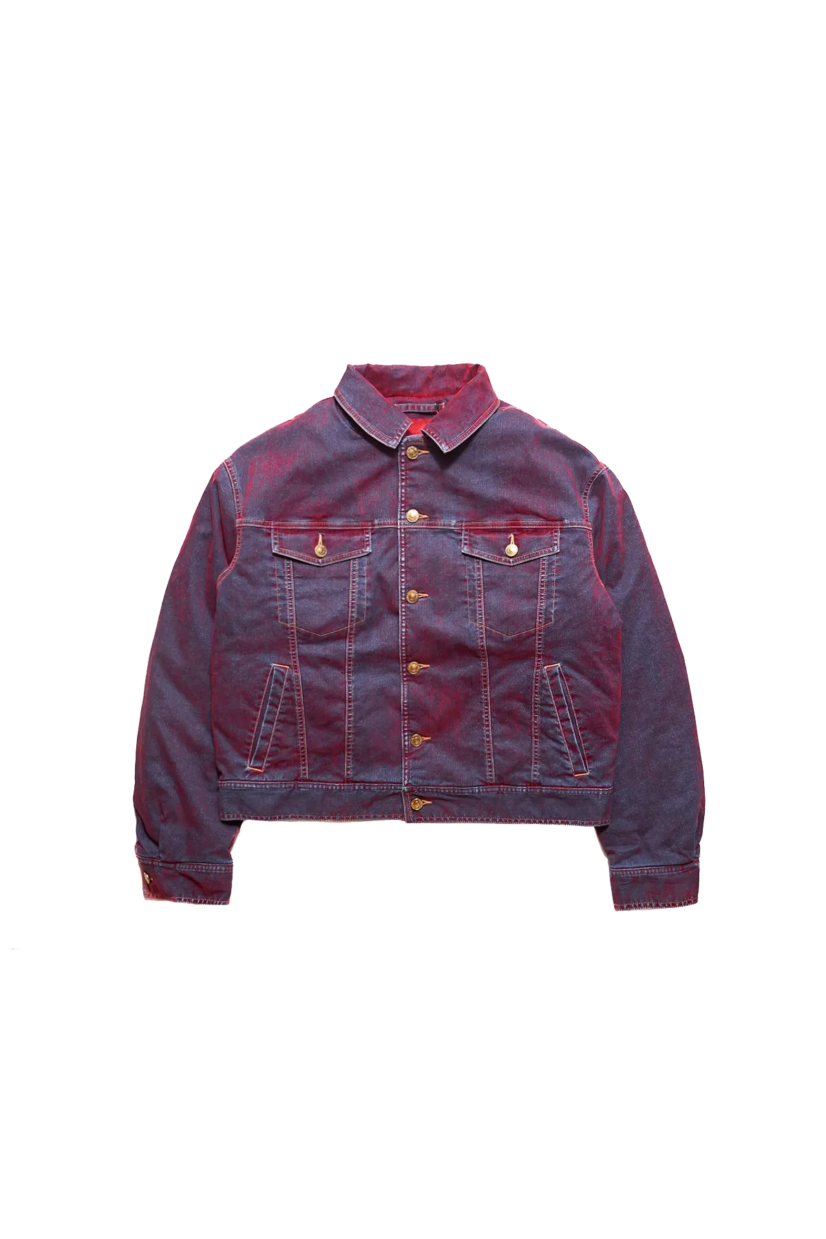 Kusikohc Padded Multi Rivet Denim Jacket