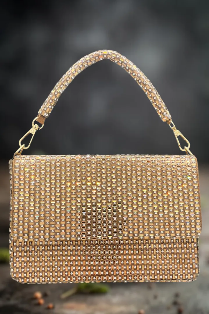 La Reat's Shine Women's Bridal Fancy Party  Clutch Purse