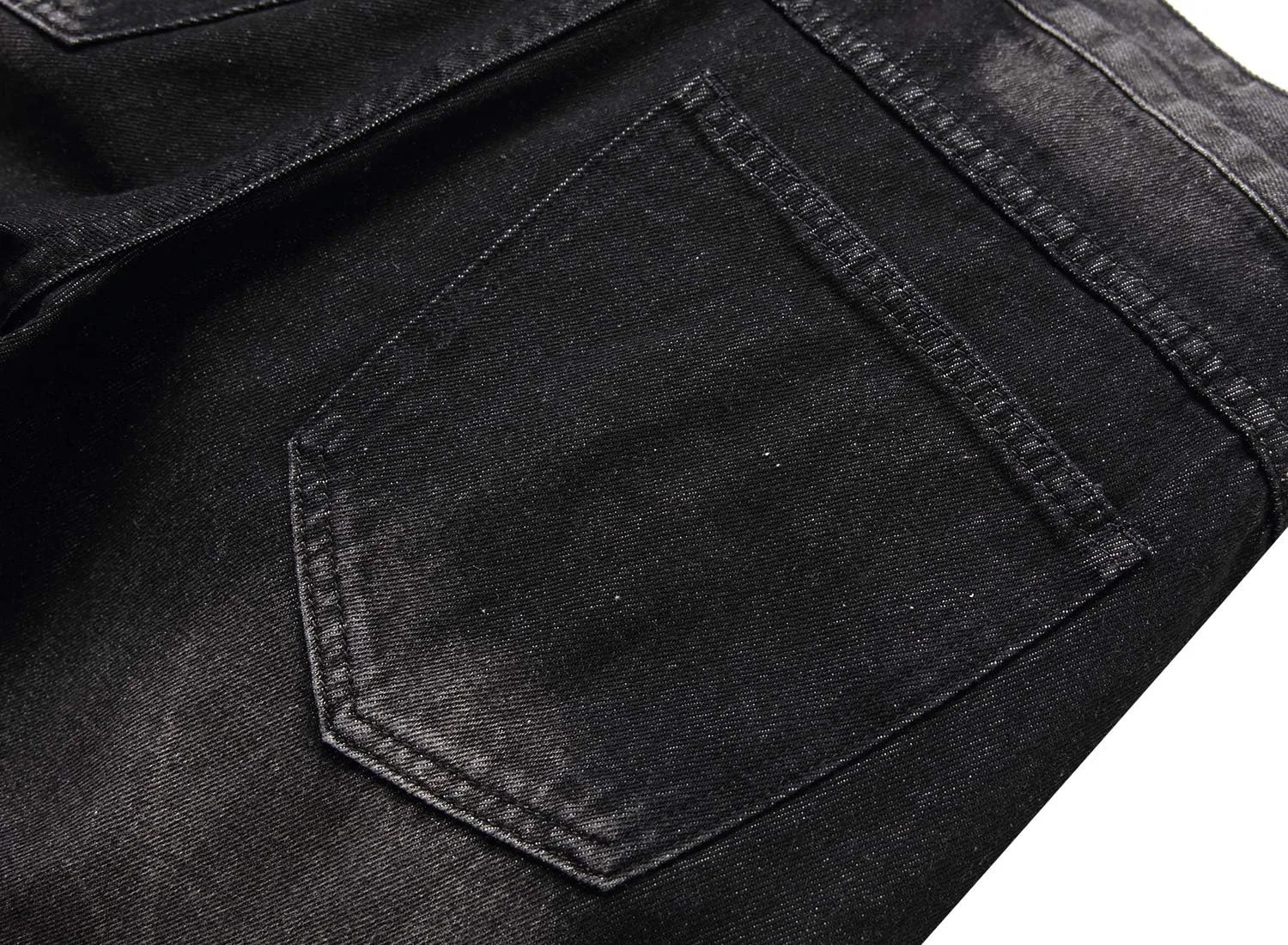 LAMKUKU Men’s Denim Shorts for Men Ripped Short Jeans Summer