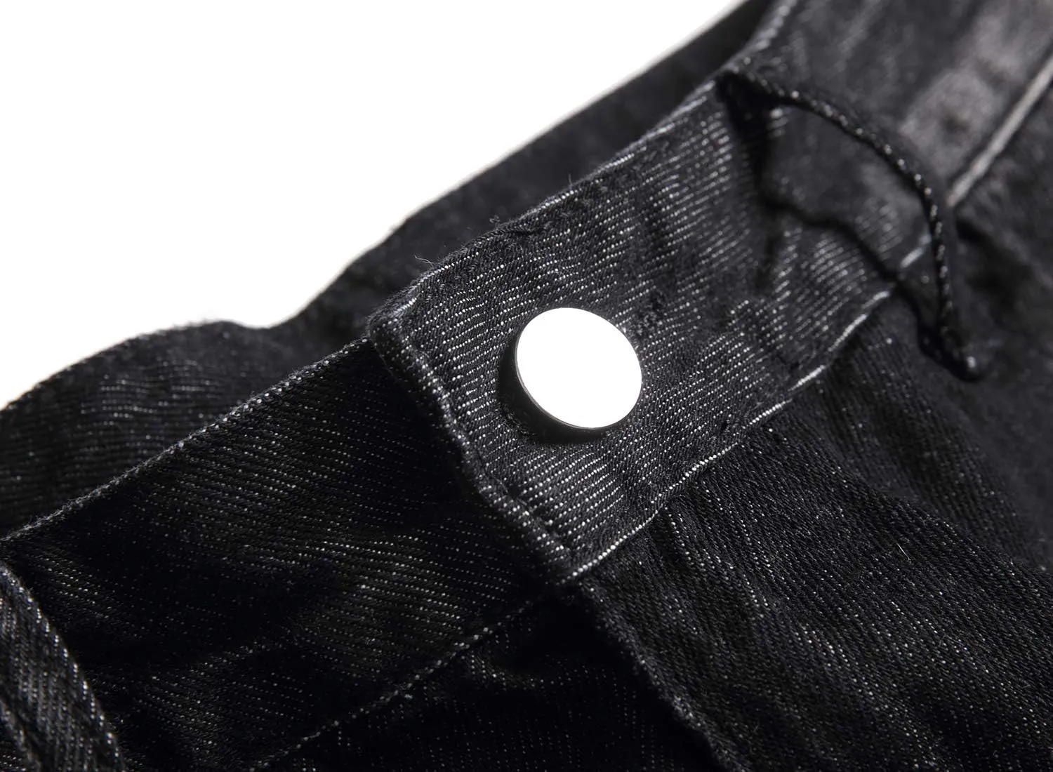LAMKUKU Men’s Denim Shorts for Men Ripped Short Jeans Summer