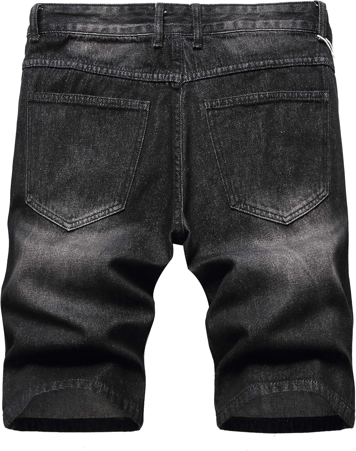 LAMKUKU Men’s Denim Shorts for Men Ripped Short Jeans Summer