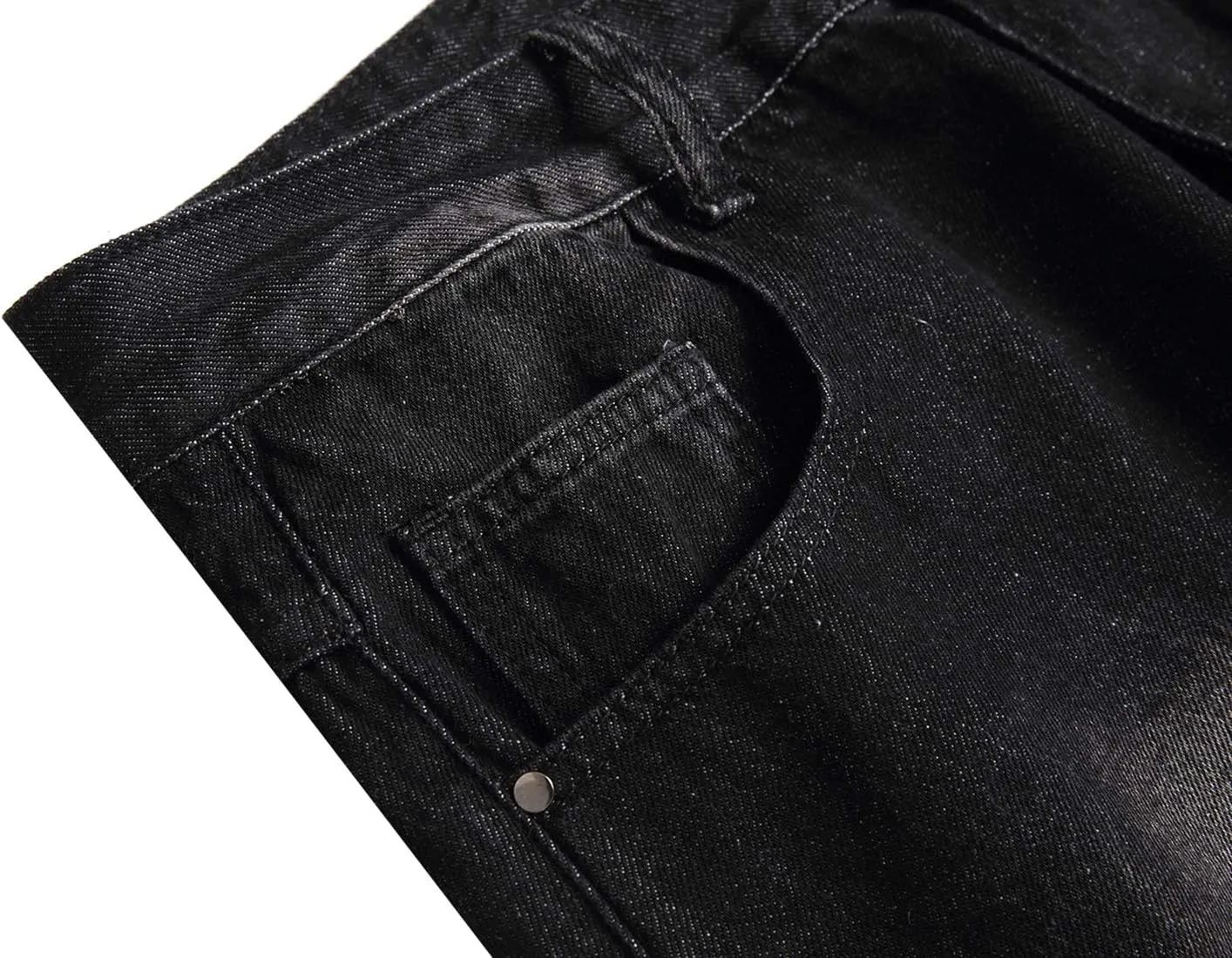 LAMKUKU Men’s Denim Shorts for Men Ripped Short Jeans Summer