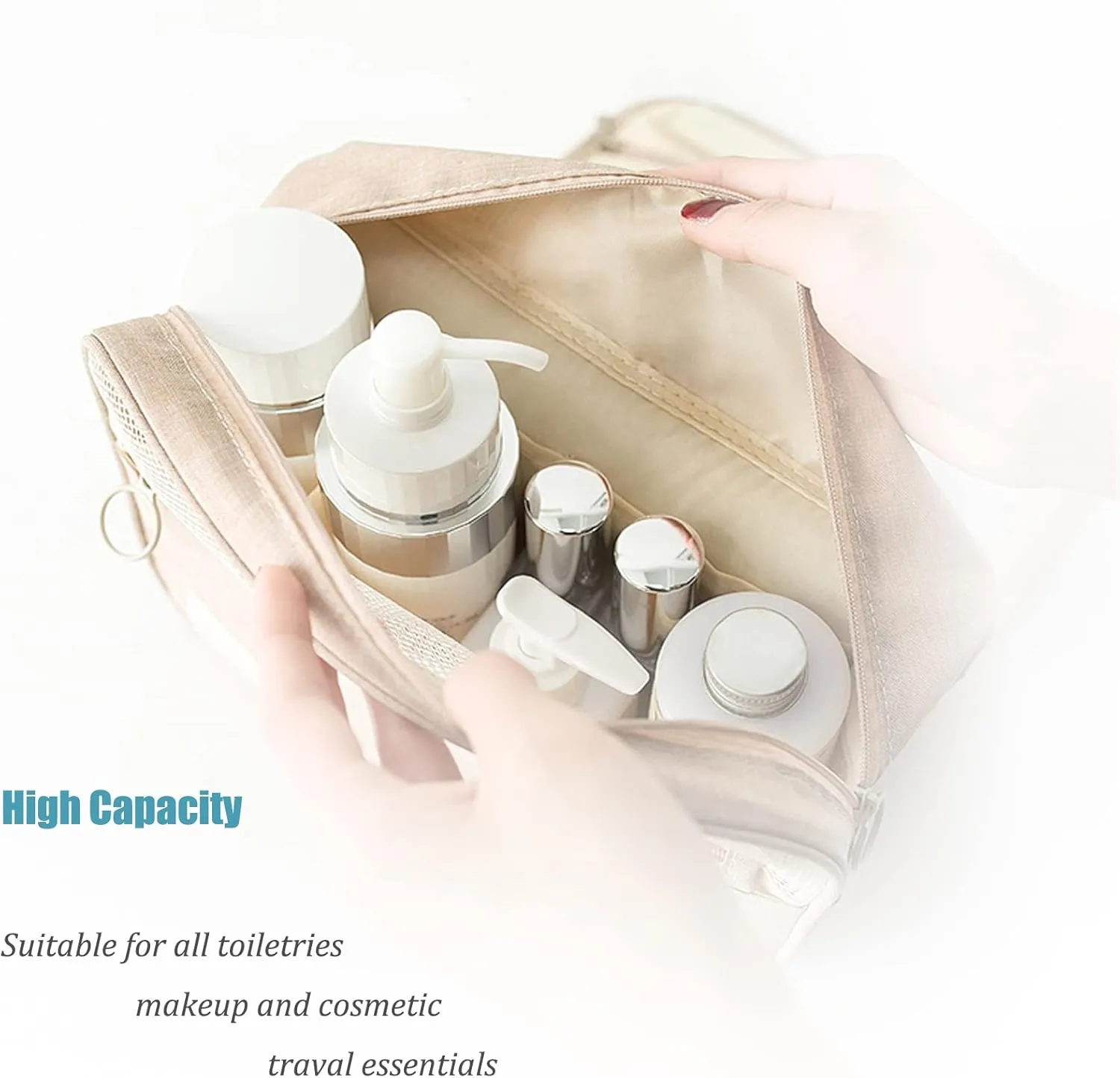 L&FY Multifunction Portable Travel Toiletry Bag Cosmetic Makeup Pouch Toiletry Case Wash Organizer