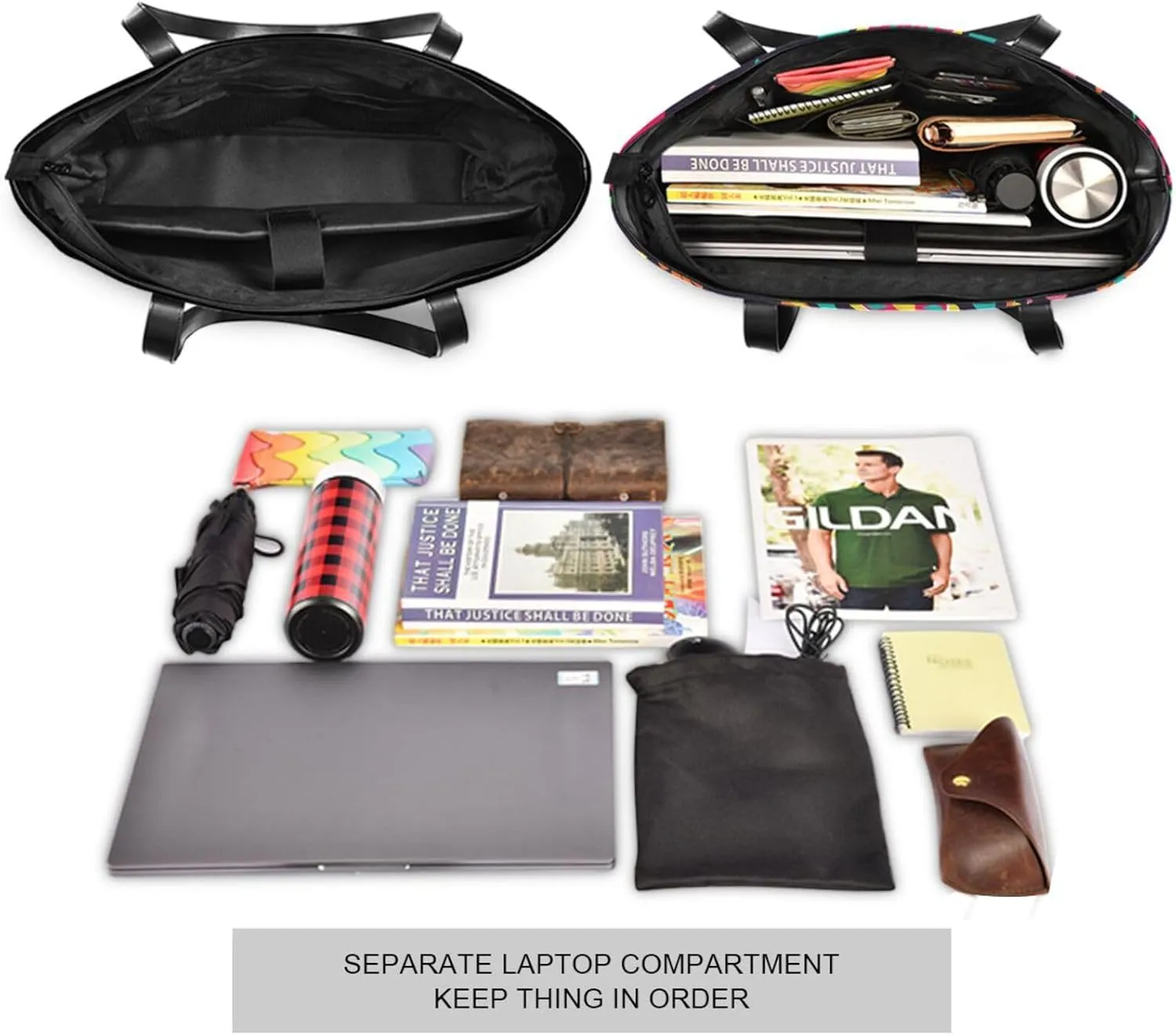 Laptop Tote Bag for Women 15.6in Tote Bag Laptop Compartment Work Bag Office Computer Teacher Travel Shoulder Bag