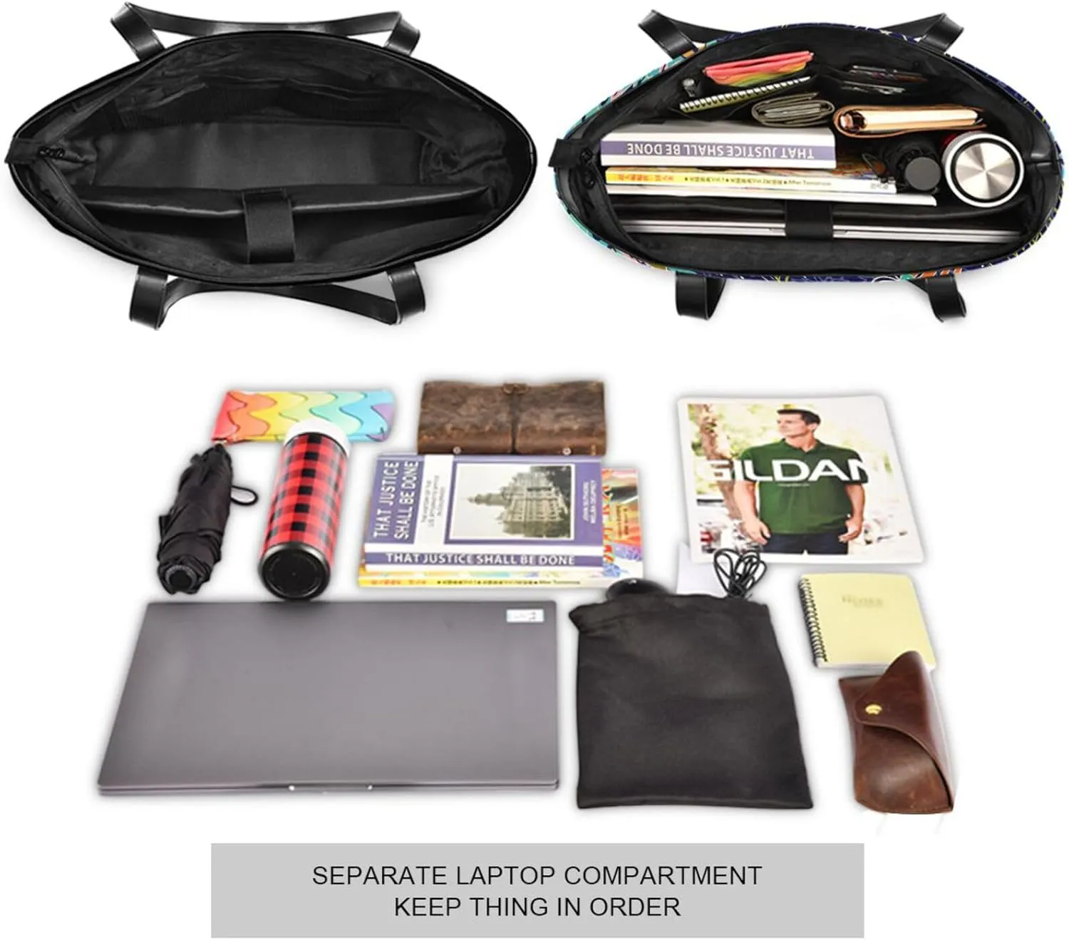 Laptop Tote Bag for Women 15.6in Tote Bag Laptop Compartment Work Bag Office Computer Teacher Travel Shoulder Bag